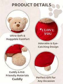 MINKOJA New Style Dressing Teddy Bear Plush Doll Stuffed Animal Teddy Bear Doll Birthday Gift For Children - Multicolor - View 11