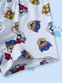SHEIN | PAW Patrol 4pcs Young Boy Boxer Briefs, Gray, Blue, Red, Yellow With Cute Puppy Graphic - Multicolor - View 9