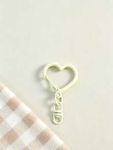 10/20Pcs Random Color Heart Shaped Keychain, DIY Jewelry Making Accessories For Bags, Dog Leashes, Wallets, Keychains, Pet Charms & Outdoor Key Ornaments, Key Ring Decor Components - Heart-shaped Hook - View 8