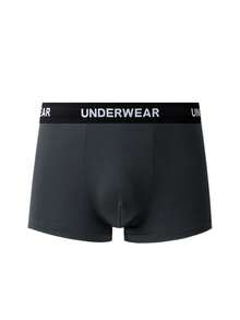 Provexi Provexi 11pcs/Set Men's Solid Color Boxer Briefs With Lettered Waistband - Multicolor - View 5
