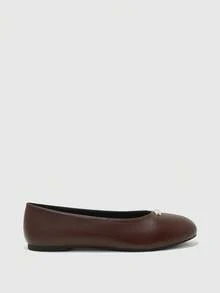 CUCCOO BIZCHIC Women Shoes Round Toe Flat Bottom Women's Shoes Simple All-Match Daily Commuting To Work Shopping Comfortable Versatile Flat Bottom Women's Shoes Fall Shoes - dark brown - View 8