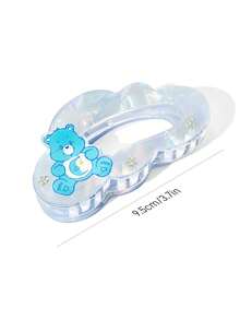 SHEIN X Care Bears 可愛雙面3D熊造型髮夾，適合女性 - 彩色 - 查看 5