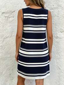 EMERY ROSE Women's Colorblock Casual Daily Summer Dress - Multicolor - View 2