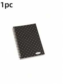 Cuaderno de papel de liberación con lunares de bloques de color de doble cara, material de diario retro simple de alta estética, cuaderno de espiral para notas de estudiantes - Multicolor - Ver 9