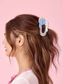 SHEIN X Care Bears 可愛雙面 3D 熊造型髮夾，適合女性 - 彩色 - 查看 3