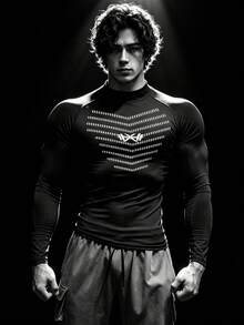 RISE LYT Men's Colorblock Casual Versatile Daily Travel Sports T-Shirt - Black - View 4