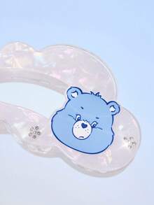 SHEIN X Care Bears 可愛雙面 3D 熊造型髮夾，適合女性 - 彩色 - 查看 4
