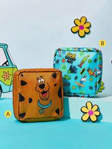 SCOOBY-DOO X Joivida 1 Pc Multifunctional Storage Bag With Fun Pattern, Polyester Material, Lightweight Easy Carry, Portable Compact Design, Purse Insert Daily Use, For Travelers, Versatile Multi-Purpos - dark - View 9