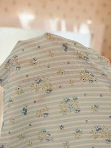 CottageSlumber Romantic Floral Jacquard All-Over Print Lace Trim Tank Top & Shorts Plus Size Pajama Set - Multicolor - View 3