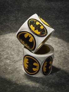BATMAN X POKOJA LAND 1 捲酷卡通圖案貼紙捲，創意標籤貼紙，非常適合計畫本、文具、筆記型電腦，也適合剪貼簿、教師獎勵、派對裝飾、禮物包裝 – 為你的日常用品增添超級英雄氛圍 - 彩色 - 查看 3