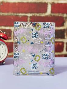 FRIENDS X Joivida 1pc Joivida A7 Transparent Portable File Folder With Double Snap Design, Can Store Photos As Album, Also For Money, Stationery, Notebook, Stickers, Great For Office, School, Back To School, A Practical Gift For Birthday Or Anniversary - A - View 12