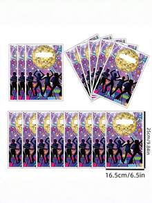 Cartoon Plastic Party Gift Bags, Candy Goodie Bags For Birthday Party Favors - Multicolor - View 2