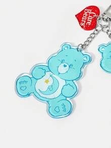 SHEIN X Care Bears Gantungan Kunci Akrilik Kartun, Cocok untuk Tas Sekolah Pelajar dan Tas Komuter untuk Menghias Aksesoris - Biru Langit - View 3