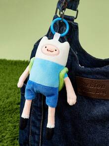 ADVENTURE TIME X Joivida ,A Co-Branded 3D Plush Keychain, Classic Design, Can Be Hung On Bags, Key Chains, Schoolbags, Etc., Suitable For People Of All Ages. - Blue - View 2