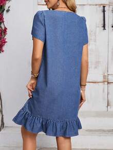 EMERY ROSE Women Denim Dresses - Biru - View 2