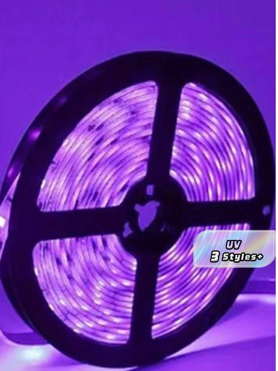 شريط إضاءة LED بنفسجي بالأشعة فوق البنفسجية مع قابس USB ومفتاح، مناسب للرقصات الفلورية ورسم الجسم بالأشعة فوق البنفسجية - USB شريط ضوء الأرجواني - مشاهدة 1