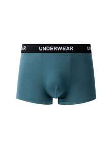 Provexi Provexi 11pcs Men's Solid Color Letter Waistband Boxer Briefs Set - Multicolor - View 7
