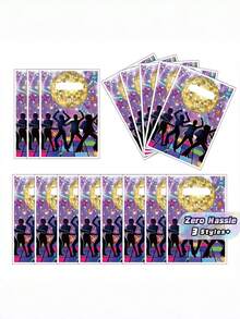 Cartoon Plastic Party Gift Bags, Candy Goodie Bags For Birthday Party Favors - Multicolor - View 1