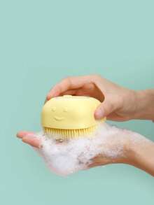2-In-1 Pet Massage Bath Brush With Built-In Shampoo Dispenser, Detachable Ergonomic Silicone Grooming Comb, Wet Dry Dual Use Hair Remover For Dogs Cats - View 2