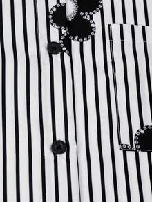 SHEIN Casuvi Kids 青少年女孩日常通勤溫柔清新優雅春夏櫻花粉輕盈襯衫搭配百搭百搭細肩帶背心與純色直筒寬腿褲3件套 - 彩色 - 查看 9