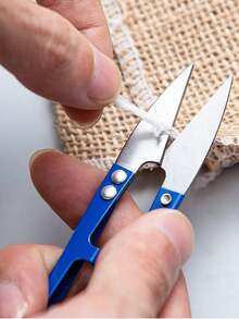 5PCS Sewing Scissors Sharp Stainless Steel Thread Snips UShaped Embroidery Shears Yarn Cutter Comfort Grip Portable For Quilting Knitting Crochet DIY Projects Supplies - Multicolor - View 5