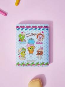LOONEY TUNES X Joivida 1pc Loose-Leaf Binder Notebook With Funny Pattern, PVC Material, Removable Replaceable Pages, Smooth Writing Surface, School Supplies Essential, For Stationery Lovers, Great Gift - A7 - View 5