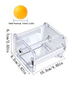 1 Buah Dispenser & Organizer Pita Perekat Transparan, Kotak Penyimpanan Pemotong Pita Washi Bening, Tempat Pita Perekat untuk Meja, Perlengkapan Alat Tulis Kantor dan Sekolah - Clear - View 6