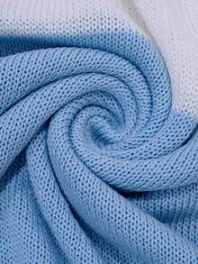 Manfinity Dauomo Men's Colorblock Casual Versatile Daily Wear Knit Top - Blue - View 6
