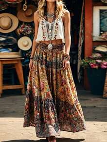 EMERY ROSE Women's Casual Floral Print Skirt - Multicolor - View 1