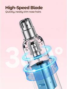 Teckwe Electric Nose Hair Trimmer, Men's Ear & Nose Hair Trimmer, USB Rechargeable, Long Battery Life.,ABS,150mah - Nose hair trimmer - View 3