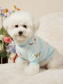 PETSIN Letter Pattern Fleece Cute Warm Sweatshirt, Autumn/Winter - Multicolor - View 7