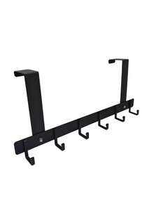 Ever Blooming Over-The-Door Hook Organizer Rack, Easy To Install, Stylish Side-Of-Door Storage Rack With Hanging Hooks - Damage-Free Installation, Multi-Function Metal Hooks For Coats And Hats, Bedroom Door Storage Rack, Easy Assembly, Sturdy And - Multicolor - View 5