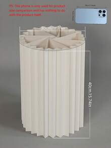 Foldable Paper Cylinder Display Pedestal 1/3/4PCS, Round Top Cardboard Column Stand, 20KG Load-Bearing Cake Flower Rack For Wedding Birthday Decor - multicolor - View 3