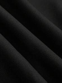 GlowEve CURVE Blazer Lengan Panjang Kasual Wanita Ukuran Plus dengan Motif Blok Warna dan Dekorasi Mutiara Imitasi untuk Beraktivitas di Luar Rumah - Hitam - View 5