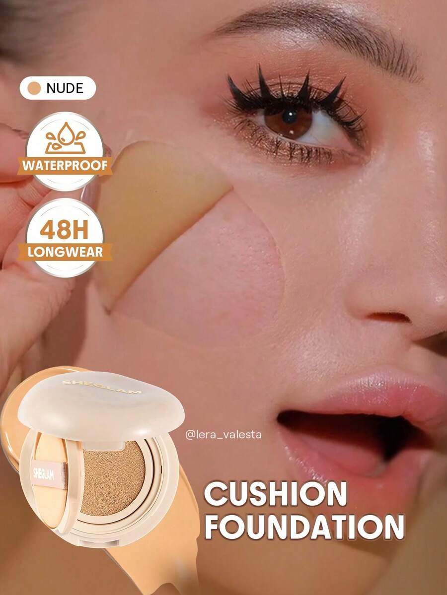 SHEGLAM Lock & Go Long-Lasting 氣墊粉餅-Nude - 裸色 - 查看 1