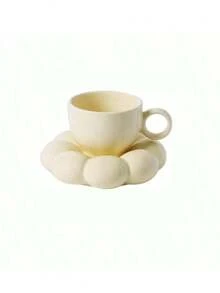 Three Color Optional Creative Sunflower Coffee Cup Plate, Girls' Afternoon Tea With High Appearance Set, Ceramic Breakfast Latte Cup - Multicolor - View 12