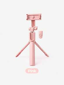 Teckwe Wireless Selfie Stick Tripod, Portable Cell Phone Stand With Remote Shutter, Back To School Essential For Vlog Live Streaming - Height: 0.7m - View 8