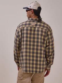 Musero Oversized Loose Fitting Long Sleeve Shirt - Grey - View 4