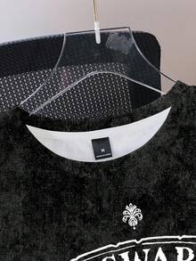 HARRY POTTER X SHEIN Men's Summer Casual Badge Print T-Shirt - White - View 3