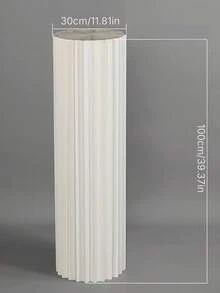 Foldable Paper Cylinder Display Pedestal 1/3/4PCS, Round Top Cardboard Column Stand, 20KG Load-Bearing Cake Flower Rack For Wedding Birthday Decor - multicolor - View 7