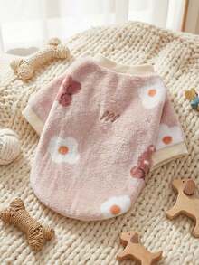 PETSIN 1 Pc Cute Bear Flannel Pet Graphic Warm Pet - Multicolor - View 4