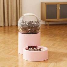 Tempat Makan & Minum Otomatis untuk Hewan Peliharaan, Wadah Makanan & Minum Berbentuk Bola, Dispenser Otomatis, Transparan, Krem, Dekorasi Rumah - 0,8 liter - View 16