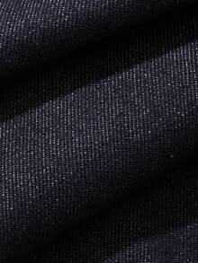 Livesso Tall Celana Jeans Denim Wanita Model Longgar Lurus Gaya Liburan Musim Gugur - Dark Wash - View 6