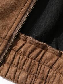 FRIFUL Women's Autumn/Winter Fashion Vintage Jacket - Khaki - View 9