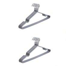 20/40/60/100 Pieces Non-Slip Coated Hangers, Soft Color Series, Lightweight Luxury, Clothes Organizer For Closet And Wardrobe, Storage Rack - Grey - View 10