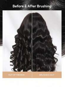 ALL READY WIG 7x5 封口 Bye-Bye Knots 前蕾絲黑色蓬鬆自然大波浪瀏海假髮，修飾臉型，預剪預漂預拔，Bye-Bye Slip 100% 真人髮，可直接佩戴，免膠水，附隱形抽繩，可染髮，女款假髮 - SNatural - 查看 9