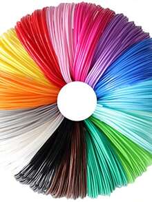 3D Pen PLA Filament Refill, Each Color 10feet, Total 150 Feet 3D Pen/3D Printer PLA Sample Pack, - multicolor - View 7