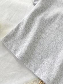 Tseoso 95%棉 女款休閒極簡純色圓領短袖修身短版T恤 - 彩色 - 查看 6