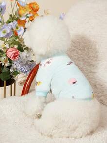 PETSIN Letter Pattern Fleece Cute Warm Sweatshirt, Autumn/Winter - Multicolor - View 9