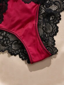 Charlaine Low Waist Lace Panties (3pcs) - Multicolor - View 3